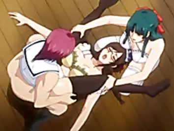 Anime Shemale Threesome - Anime shemale threesome gangbanged and juiced - Shemale Porn